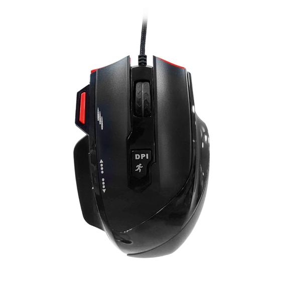 Mouse Usb Óptico Led 2000 Dpis Gamer Preto Gx-350 Hoopson