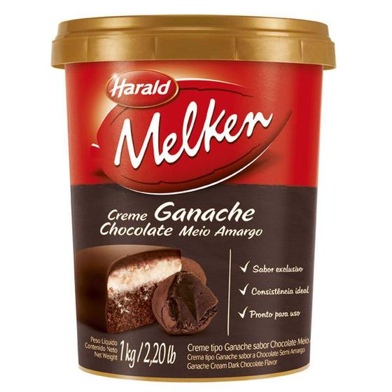 Imagem de Ganache Chocolate Meio Amargo kg - Harald