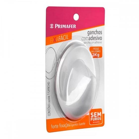 Imagem de Gancho Adesivo Atlas Primafer Branco 2,0Kg Com 01 Peca