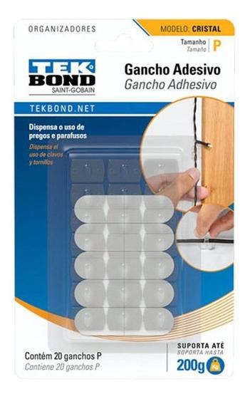 Imagem de Gancho Adesivo Cristal 200g Transparente Tek Bond