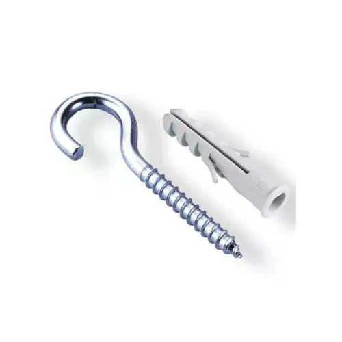 Imagem de Gancho com Bucha de Nylon 06mm Cartela com 4 - Bemfixa