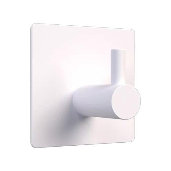 Imagem de Gancho Metal Quadrado Branco 4,5Cm - Comfortdoor