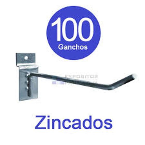 Imagem de Gancho Painel Canaletado 20 cm Zincado Kit 100 peças