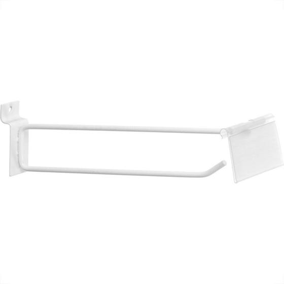 Imagem de Gancho Painel Ms Com Porta Preco Branco 4,5Mmx25Cm 13550 - Kit C/10