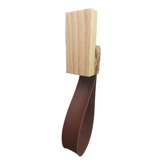 Imagem de Gancho Pinus Retangular Com Material sintético Caramelo