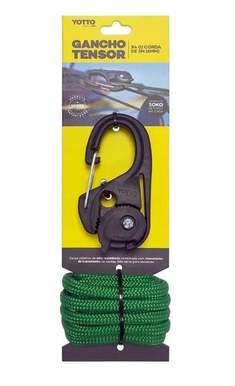 Gancho Tensor X4 com Corda de 2 Metros até 6mm - YOTTO Menor preço em Gancho Tensor X4 com Corda de 2 Metros até 6mm - YOTTO