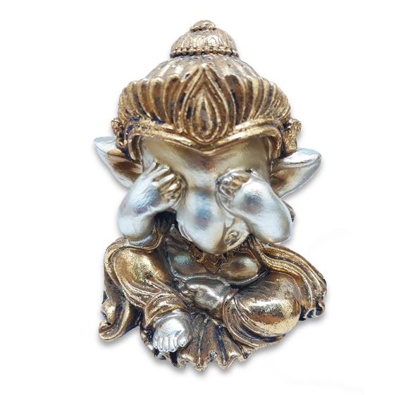 Imagem de Ganesha da Sabedoria Enfeite Ganesha Não Vejo 10 cm
