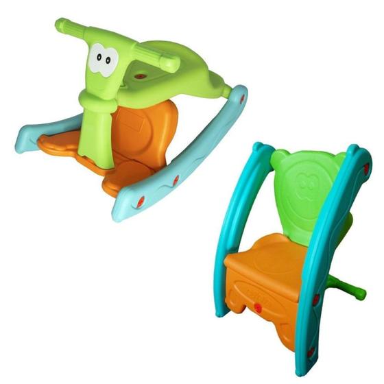 Imagem de Gangorra e Cadeira 2 em 1 Infantil Balanço Brinquedo Playground