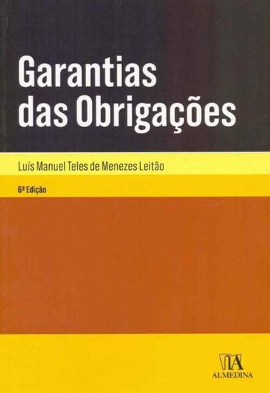 Imagem de Garantias das obrigaçoes  - 2018 - ALMEDINA BRASIL