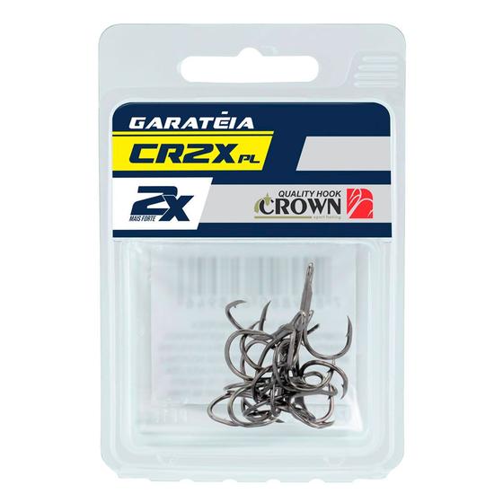 Imagem de Garatéia Crown CR2X-PL Black Reforçada Tamanho 2 Cartela com 8 Unds