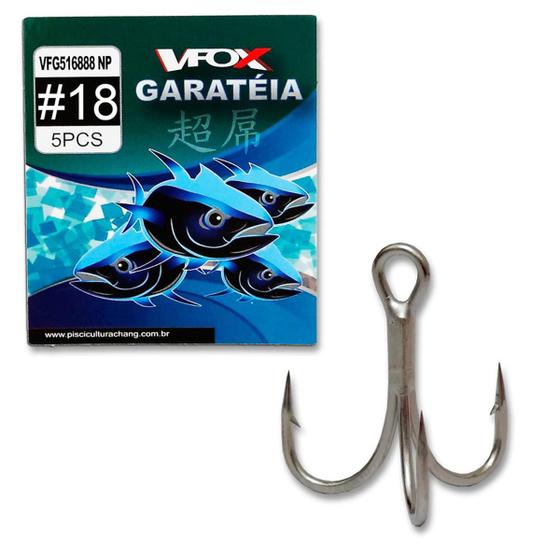 Imagem de Garatéia Pesca Anzol Triplo V-Fox Vfg-516888 5 Anzóis Aço