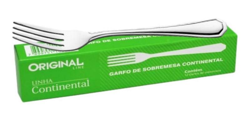 Imagem de Garfo De Sobremesa Continental Kit Com 12 Und
