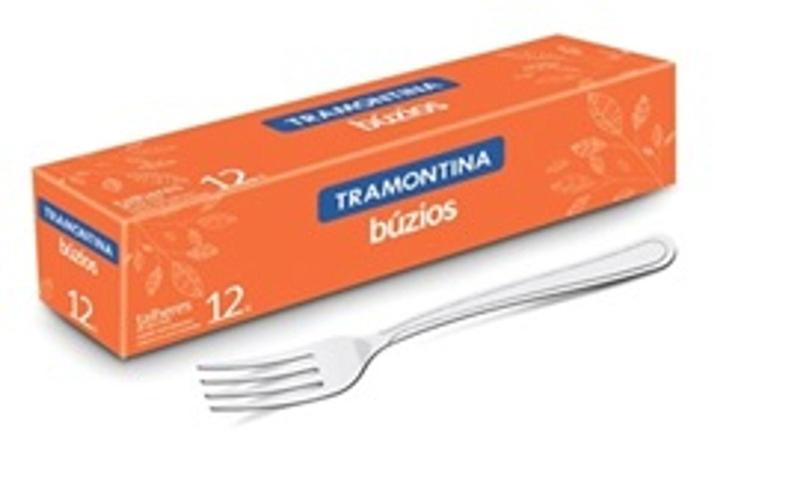 Imagem de Garfo mesa inox c/12 buzios tramontina - TRAMONTINA