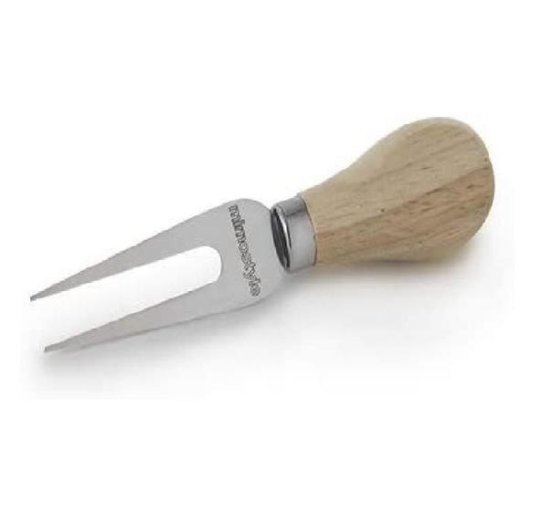 Imagem de Garfo Para Queijo Em Inox Com Cabo Em Madeira - Mimo Style