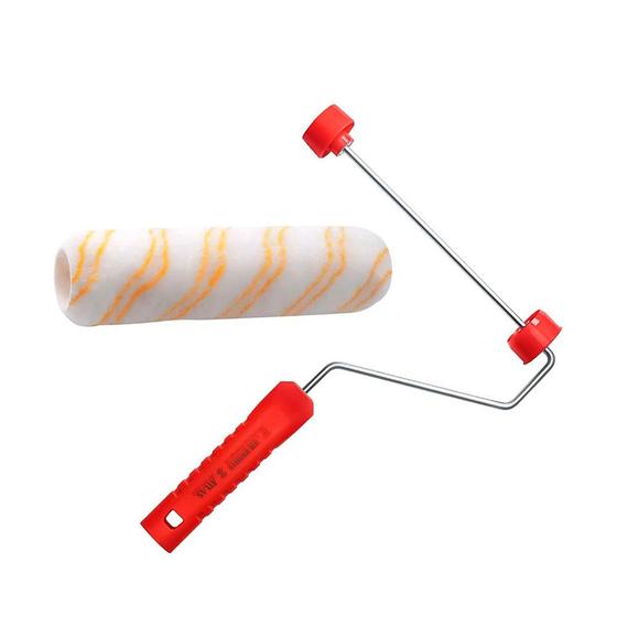 Imagem de Garfo para rolo 23 cm com bucha 330/23SR + rolo pintura lã anti-gota 23 cm sem cabo 321/10 - Atlas