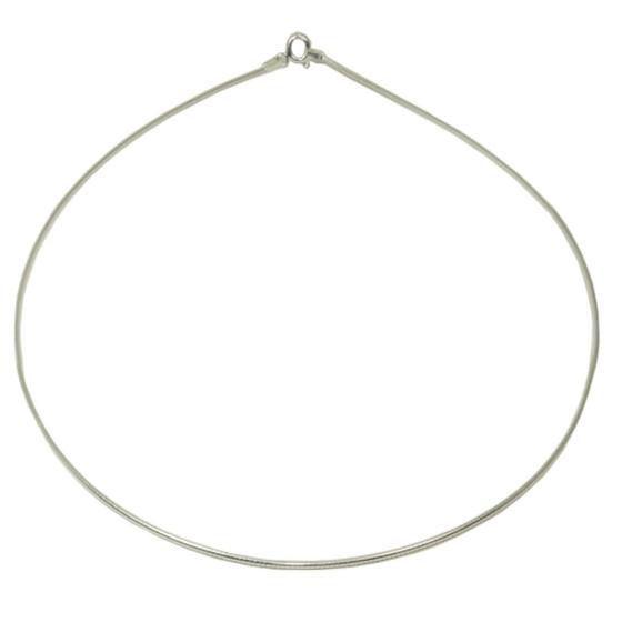 Imagem de Gargantilha Aro Choker 40cm Prata Legitima 925