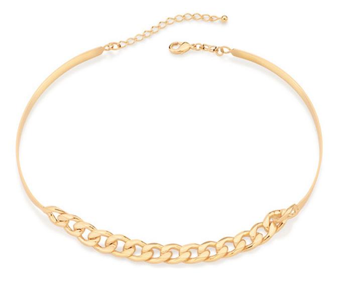 Imagem de Gargantilha Choker Formada Por Corrente De E 532166