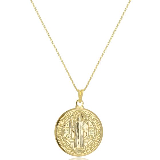 Imagem de Gargantilha São Bento Banhada a Ouro 18k