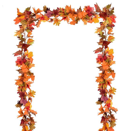 Imagem de Garland Artificial de Folhas de Maple - 1,8m (Pacote com 2)