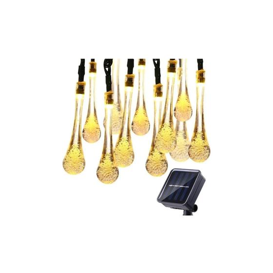 Imagem de Garlanda de Luzes Solares com 30 LEDs - 7 Metros - Luz Quente
