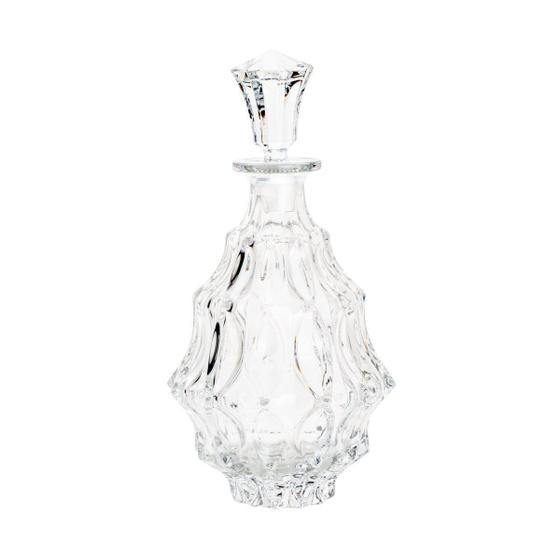 Imagem de Garrafa 1 litro para whisky de cristal transparente Fortune Bohemia - 5957