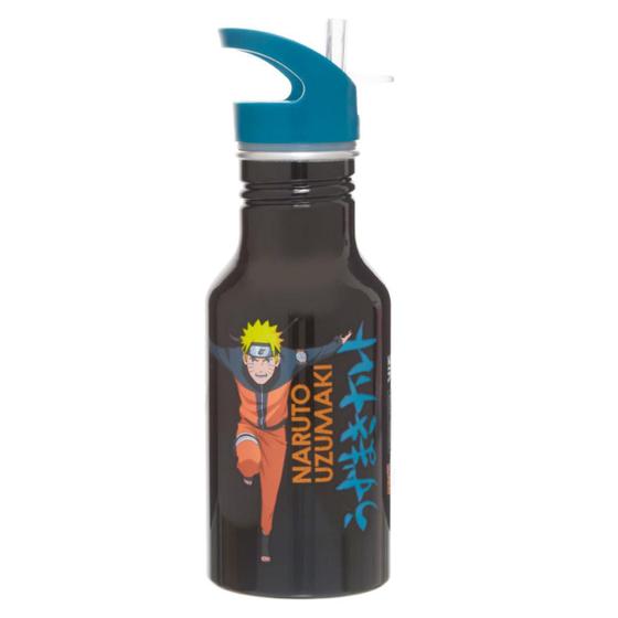 Imagem de Garrafa 300Ml Naruto Ninja Run Preto Alumínio