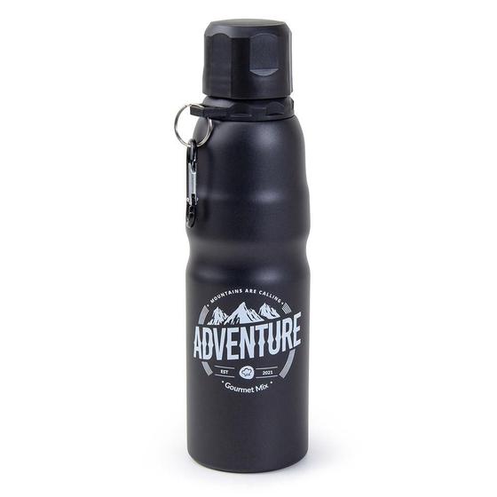 Imagem de Garrafa Aço Inox Adventure Preta 750 Ml Gourmet Mix