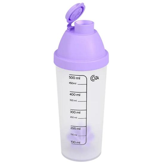 Imagem de Garrafa Água Academia Squeeze Fit 500Ml Com Medidor 