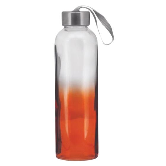 Imagem de Garrafa Agua Squeeze C/ Alça Vidro 500 Ml Colorida