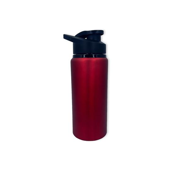 Imagem de Garrafa Água Squeeze Vermelha 600ml com Alça para Hidratação