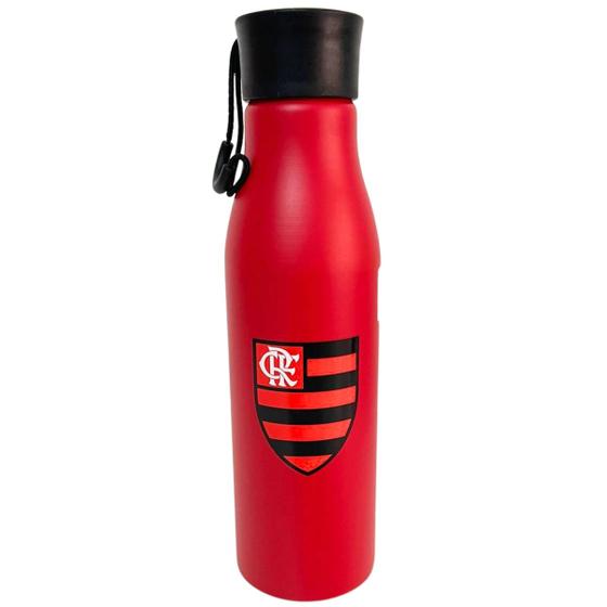 Imagem de Garrafa Aluminio Cordão 600 Ml Squeeze Oficial Flamengo