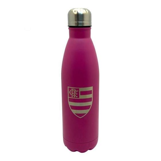 Imagem de Garrafa Cantil Inox Flamengo Rosa 750 Ml