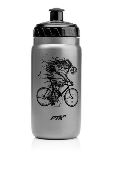 Imagem de Garrafa Ciclista Squeeze Discover 560ml Caveira Prata