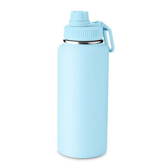 Imagem de Garrafa com Alça e Bico 960ml Parede Dupla Azul