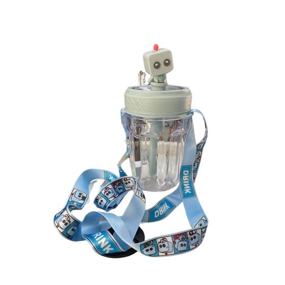 Imagem de Garrafa com Canudo de Bichinhos 350ML  Importados