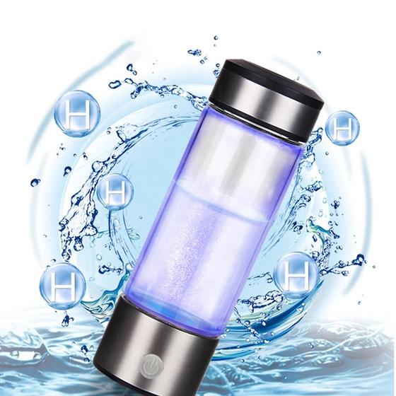Imagem de Garrafa de Água com Gerador de Íons de Hidrogênio - 400ml