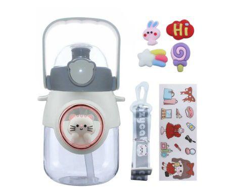 Imagem de Garrafa de água infantil com imagem de gatinho (800ml)