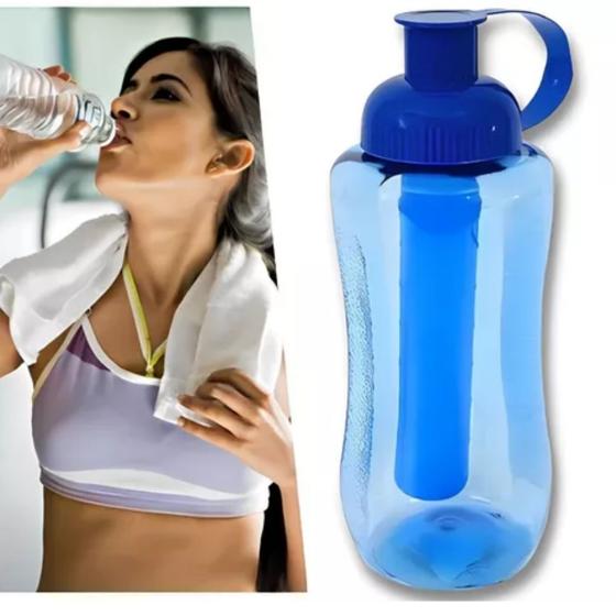 Garrafa De Água Squeeze Infantil Crianças Tubo De Gelo 600ml Menor preço em Garrafa De Água Squeeze Infantil Crianças Tubo De Gelo 600ml