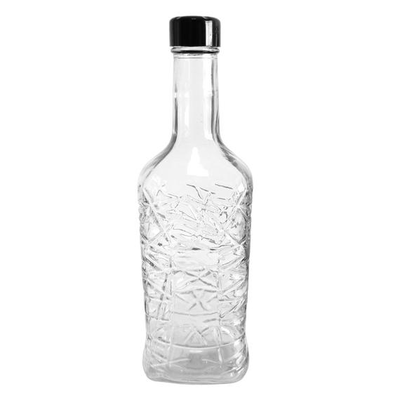 Imagem de Garrafa De Água Vidro 1L Design Novo Tampa Inox Fechamento Hermético