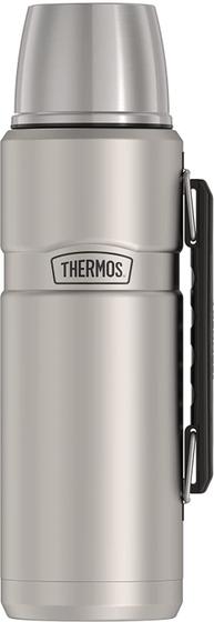 Imagem de Garrafa de bebida sem óleo sem vácuo Thermos Rei Inoxidável, 68 Onças, Aço Fosco