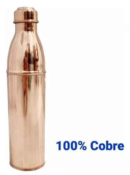 Imagem de Garrafa De Cobre Puro 700 ml Ayurveda 100% Cobre