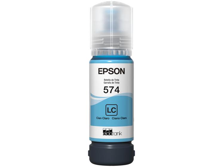 Imagem de Garrafa de Tinta Epson T574 Ciano Claro Original Refil