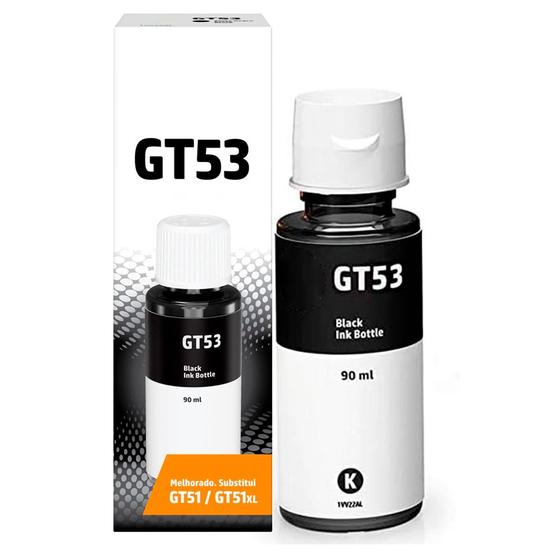 Imagem de Garrafa de Tinta GT53 preto para impressora Deskjet Smart Tank Wireless 450 series