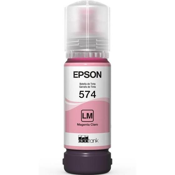 Imagem de Garrafa de tinta T574 Magenta Claro para impressora Jato de Garrafa de tinta L18050 L8050