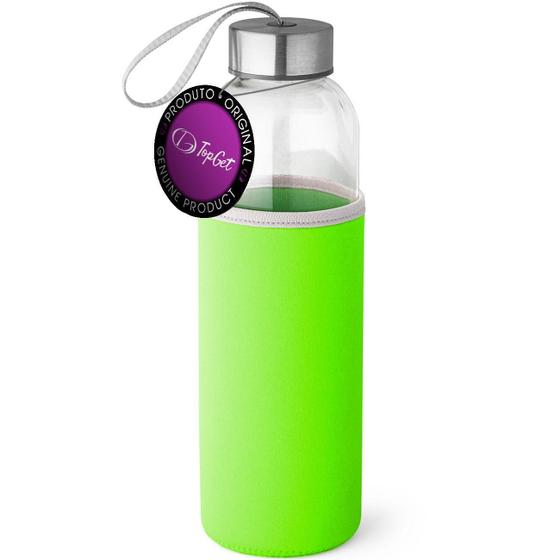 Imagem de Garrafa De Vidro 520 Ml Soft Topget - Verde