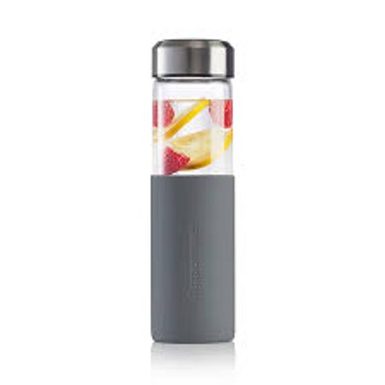 Imagem de Garrafa De Vidro Com Capa Silicone 550ml Cinza Tupperware
