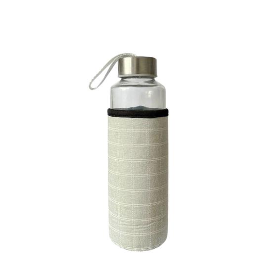 Imagem de Garrafa De Vidro Fofinha Com Capa Estampada De Neoprene 400ml