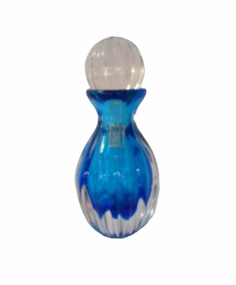 Imagem de Garrafa Em Cristal Murano Azul São Marcos 19 Cm