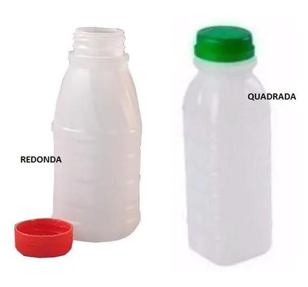 Imagem de Garrafa Garrafinha De Plástico Branco Leitoso 1000Ml (50Und)