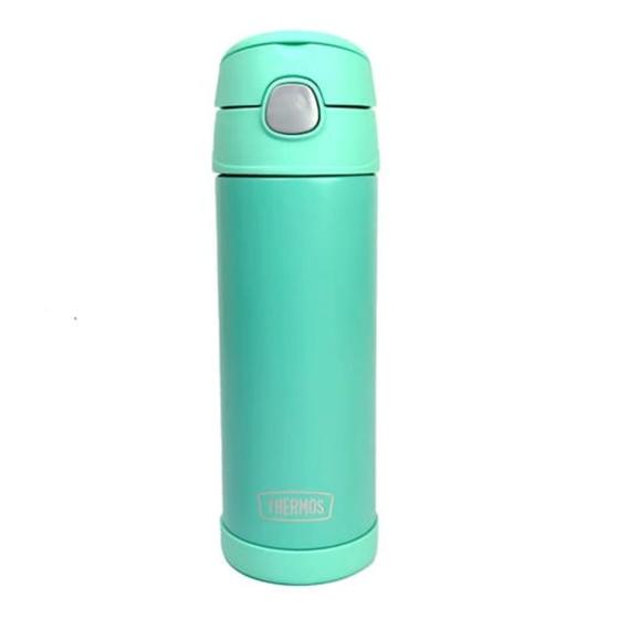 Imagem de Garrafa Garrafinha Térmica Thermos 470ml Até 12h Frio Verde